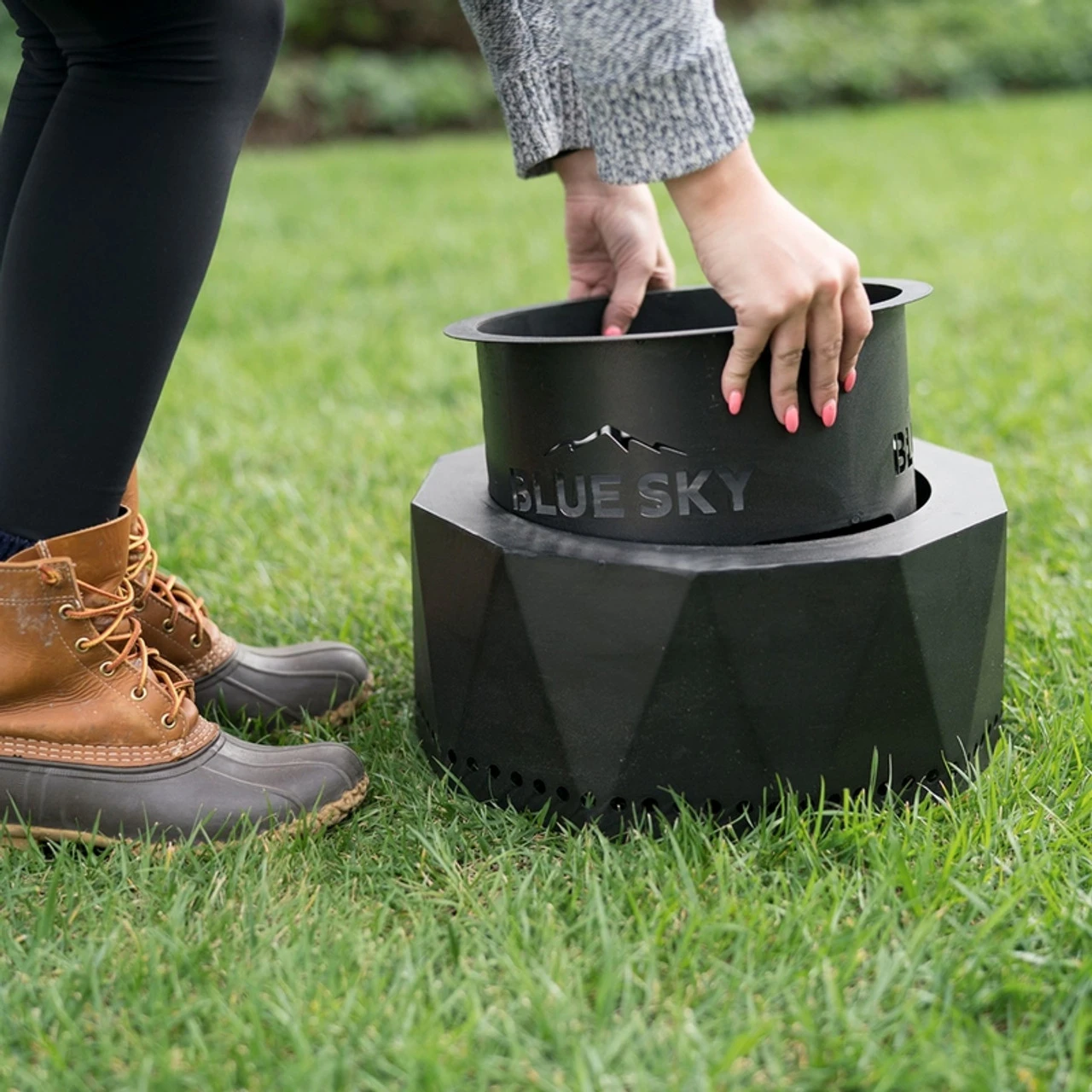 Steel Round Wood Pellet Fire Pit 3 Steel Round Wood Pellet Fire Pit - Image 3