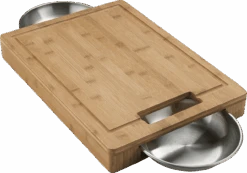 Napoleon 70012 - CUTTING BOARD With Stainless Steel Bowls