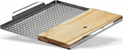 Napoleon 70026 - STAINLESS STEEL MULTI-FUNCTIONAL TOPPER With Cedar Plank