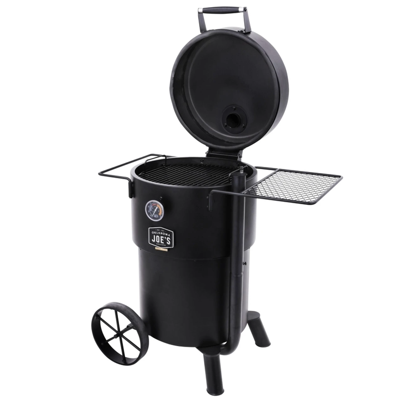 Oklahoma Joes Bronco Charcoal Drum Smoker Black 3 Oklahoma Joes Bronco Charcoal Drum Smoker Black - Image 3