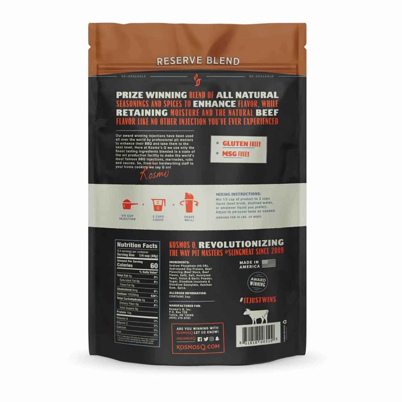 Kosmos Q Injections Reserve Blend Marinade Mix 16 Oz 2 Kosmos Q Injections Reserve Blend Marinade Mix 16 Oz - Image 2