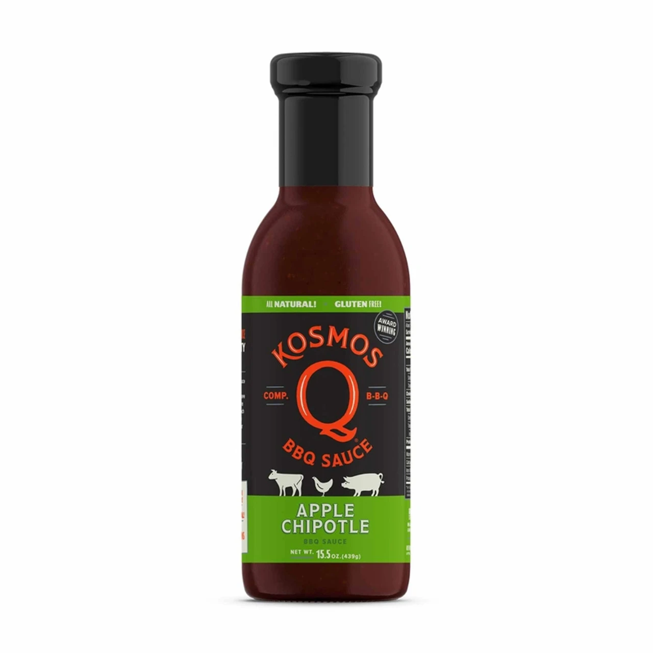 Kosmos Q Apple Chipotle BBQ Sauce 15.5 Oz 1 Kosmos Q Apple Chipotle BBQ Sauce 15.5 Oz