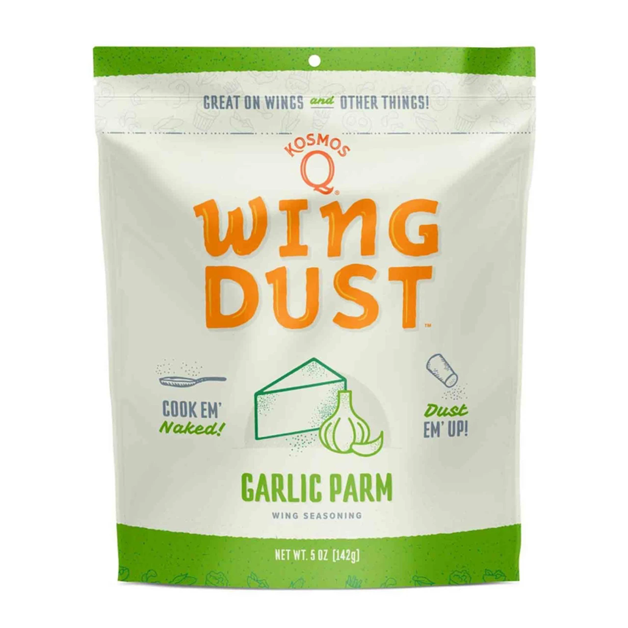 Kosmos Q Wing Dust Garlic Parm Wing Seasoning 5 Oz 1 Kosmos Q Wing Dust Garlic Parm Wing Seasoning 5 Oz
