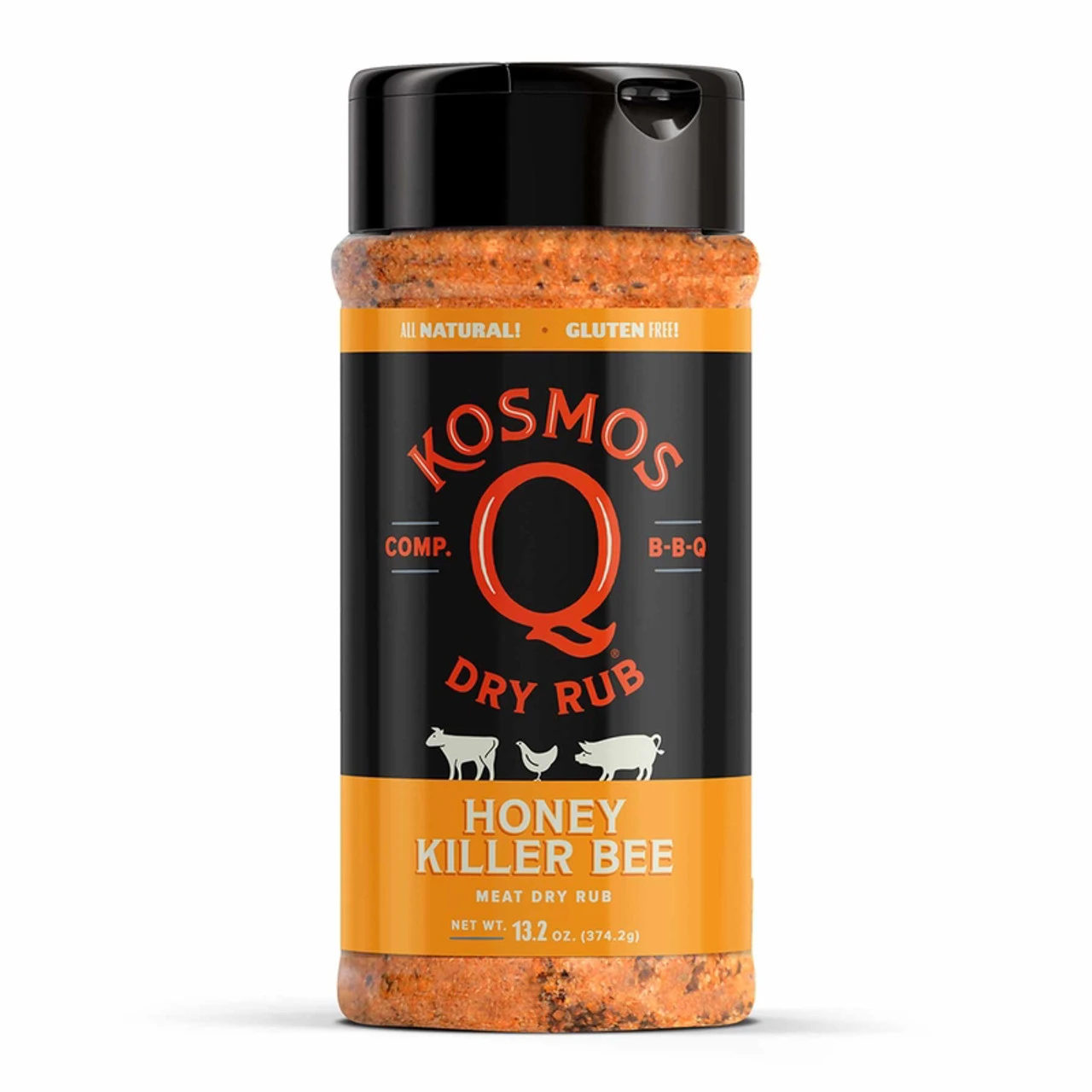 Kosmos Q Killer Bee Honey BBQ Rub 13.2 Oz 1 Kosmos Q Killer Bee Honey BBQ Rub 13.2 Oz