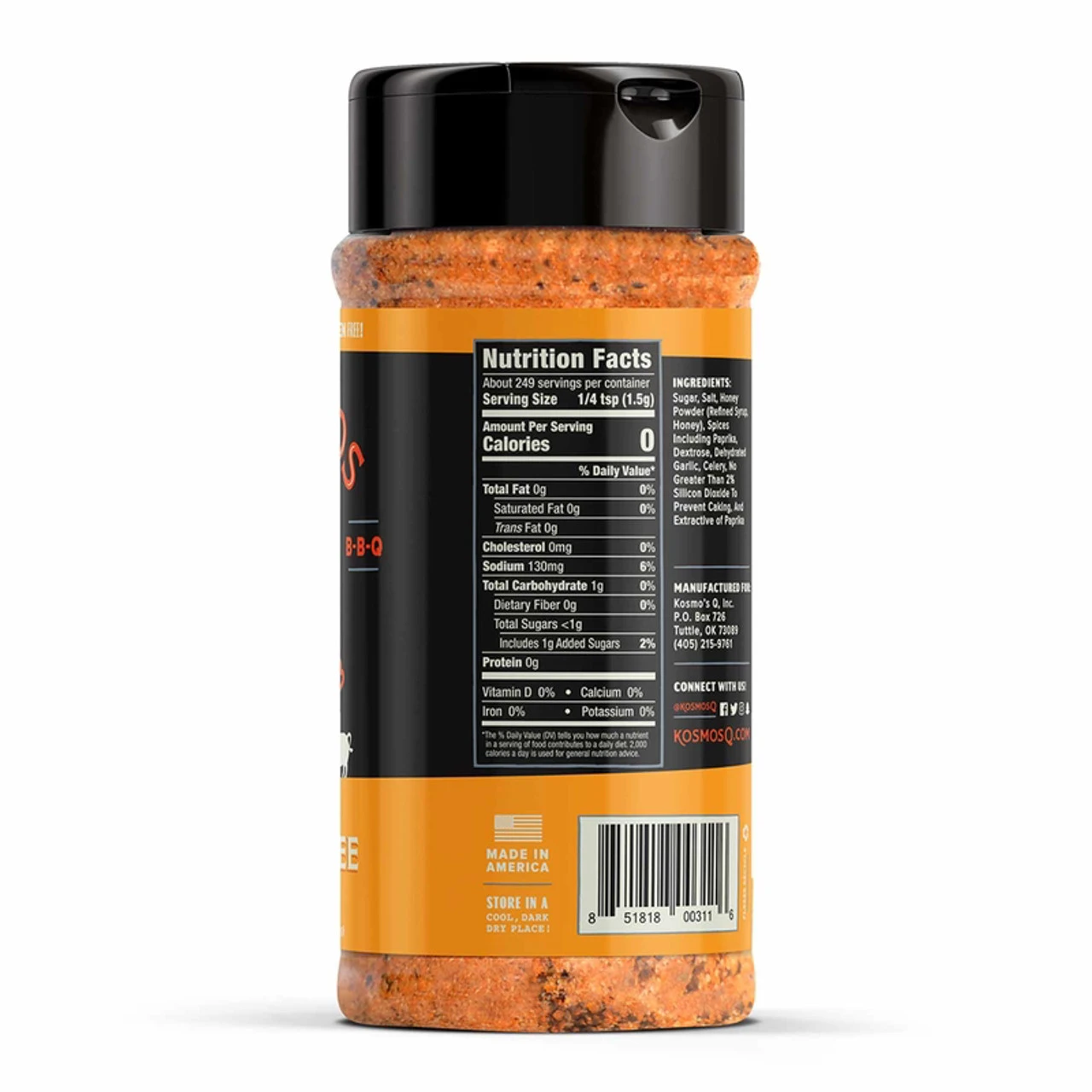Kosmos Q Killer Bee Honey BBQ Rub 13.2 Oz 2 Kosmos Q Killer Bee Honey BBQ Rub 13.2 Oz - Image 2