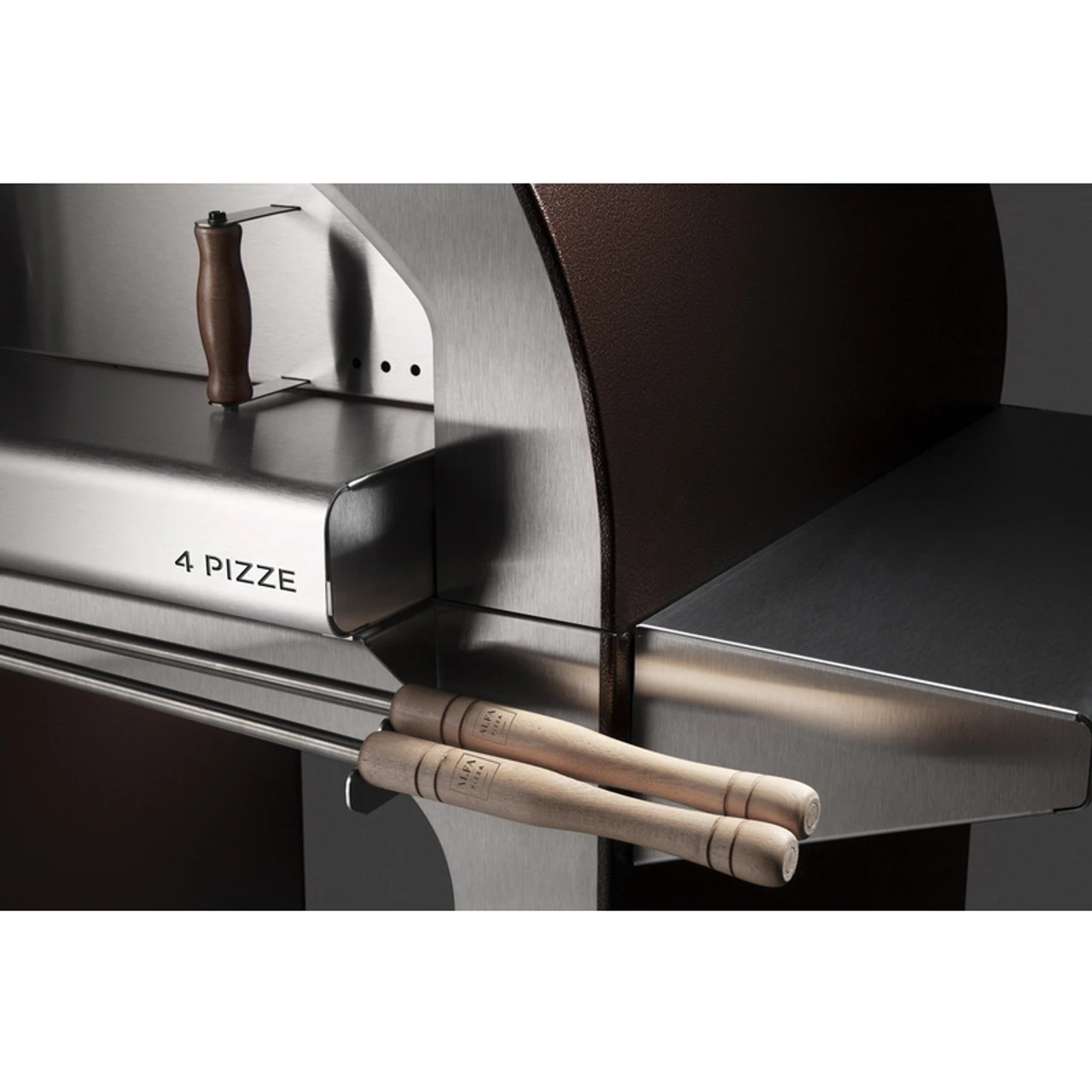 Alfa Outdoor Pizza Oven 4 Pizze With Stand Copper 2 Alfa Outdoor Pizza Oven 4 Pizze With Stand Copper - Image 2