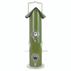 Perky-Pet Wild Bird And Finch 1 Lb Metal Tube Bird Feeder 6 Ports