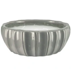 Outdoozie Gray Ceramic 7.99 In. H Contour Multi-Wick Citronella Candle
