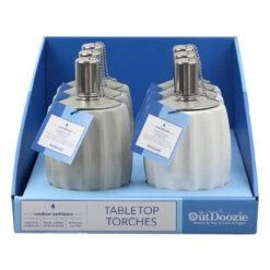 Outdoozie Ceramic 6.89 In. Contour Tabletop Torch 1 Pc