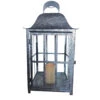 Smart Solar 16 In. Glass & Metal Lantern