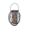 Evergreen Meadow Creek Black & Copper Metal 10 In. Wire Lantern