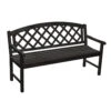 Jack Post Black Wood Patio Bench