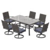 Living Accents Davenport 7 Pc Swivel Dining Set