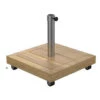 Bond Brown Square Wood Umbrella Base
