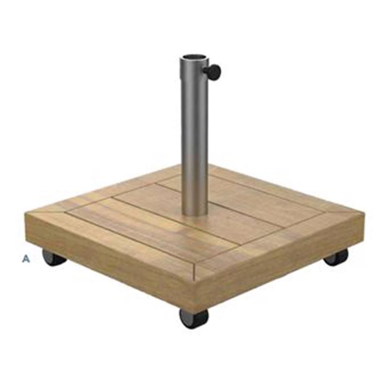 Bond Brown Square Wood Umbrella Base 1 Bond Brown Square Wood Umbrella Base