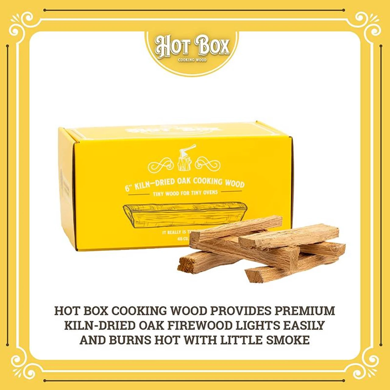 Hot Box Cooking Wood All Natural Oak Mini Logs 350 Cu In 2 Hot Box Cooking Wood All Natural Oak Mini Logs 350 Cu In - Image 2