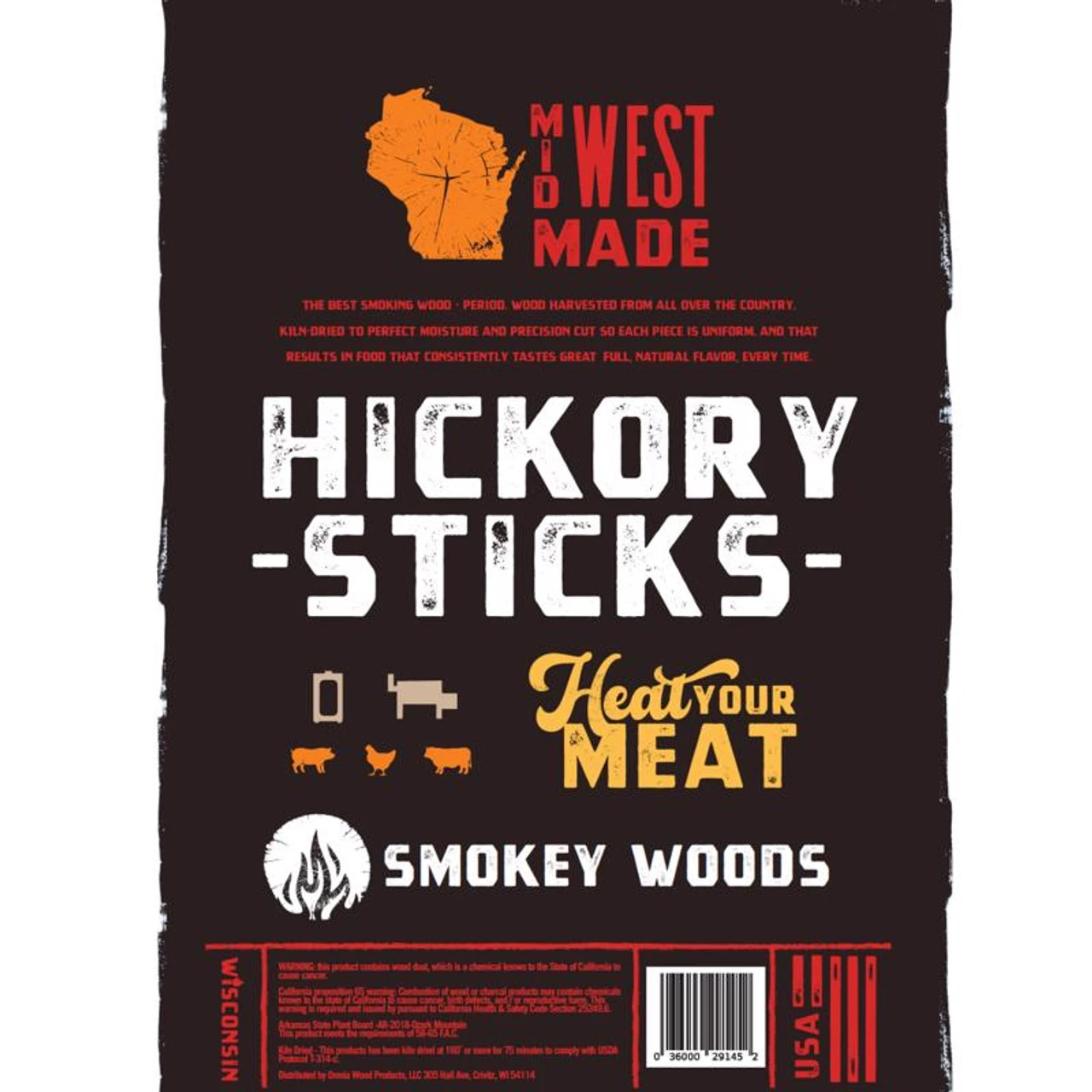 Smokey Woods All Natural Hickory Cooking Logs 1 Cu Ft 2 Smokey Woods All Natural Hickory Cooking Logs 1 Cu Ft - Image 2