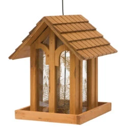 Perky-Pet Wild Bird 3.5 Lb Cedar Mountain Chapel Bird Feeder 1 Ports