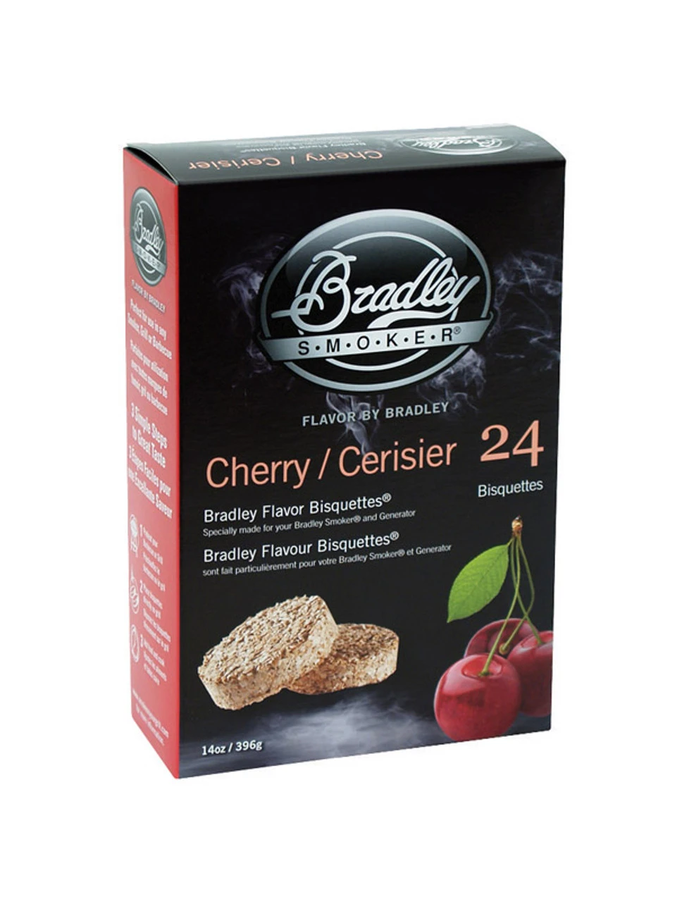 Bradley Smoker All Natural Cherry Wood Bisquettes 24 Pk 1 Bradley Smoker All Natural Cherry Wood Bisquettes 24 Pk