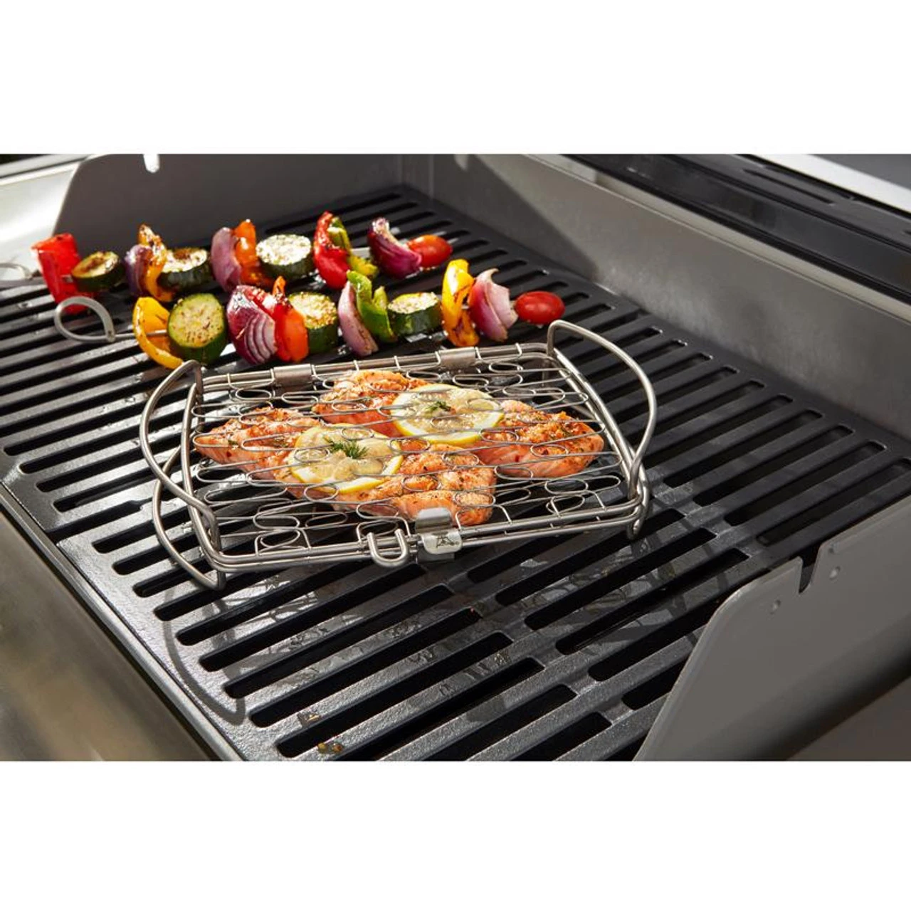 Weber 6470 Grill Basket Stainless Steel 2 Weber 6470 Grill Basket Stainless Steel - Image 2