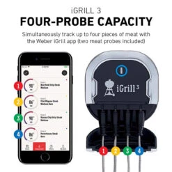 Weber 7204 IGrill 3 Digital Bluetooth Enabled Grill/Meat Thermometer -Napoleon Kitchen Store 8592180 A V3.eps High 58205.1648677970