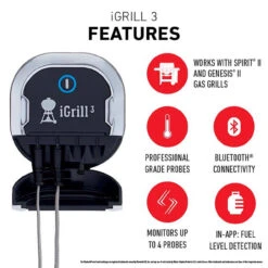 Weber 7204 IGrill 3 Digital Bluetooth Enabled Grill/Meat Thermometer -Napoleon Kitchen Store 8592180 A V5.eps High 53448.1648677970