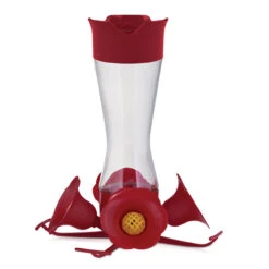 Perky-Pet Hummingbird 8 Oz Glass/Plastic Nectar Feeder 4 Ports