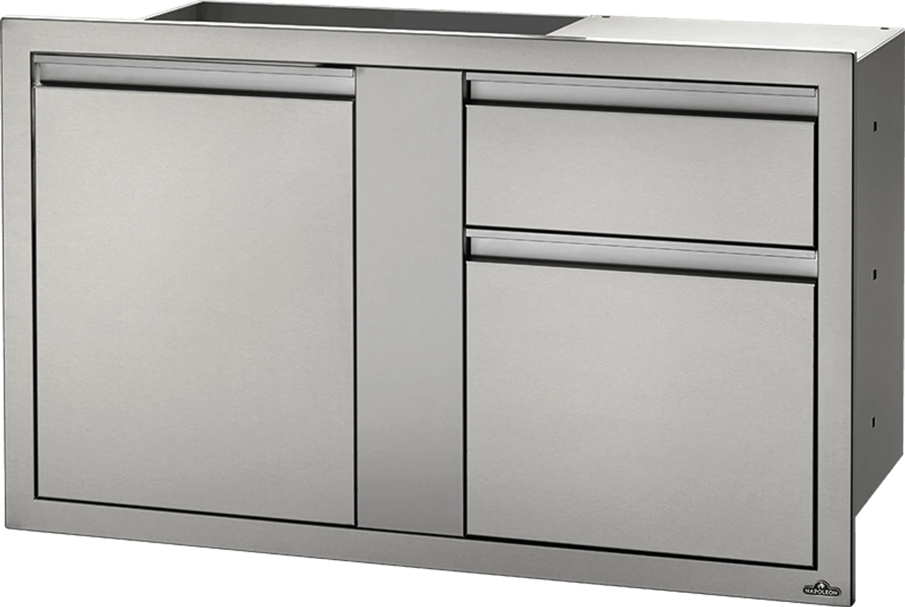 Napoleon BI-4224-1D1W - 42" X 24" LARGE DOOR & WASTE BIN DRAWER 1 Napoleon BI-4224-1D1W - 42" X 24" LARGE DOOR & WASTE BIN DRAWER