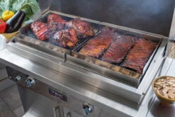 TEC GATOR Stainless Steel Gator Rack + Chip Corrals For 44-Inch Patio FR & Sterling Patio FR Grills