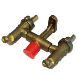 Broilmaster B069750 45 Degree Natural Gas Twin Valve Assembly For S5