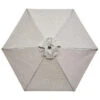 Living Accents Hailey 9 Ft. Tiltable Taupe Market Umbrella