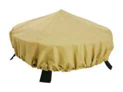 Classic Accessories 44 In. W Sand Polyester Fire Pit Cover